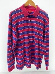 画像：長袖シャツ/L/コットン/マルチカラー/ボーダー