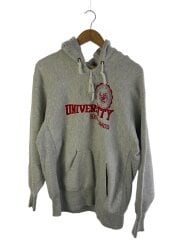 画像：90s/ハーフジップパーカー/プリント/コットン/GRY