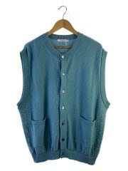 画像：Tsukushi Vest/ニットベスト(薄手)/1/コットン/BLU/YSK-24SS-KN08