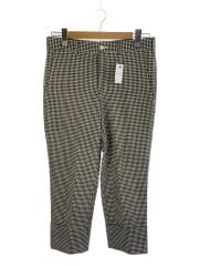 画像：スラックスパンツ/S/ウール/BLK/チェック/PI-P034