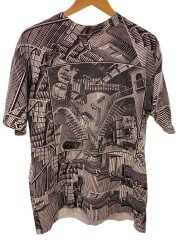 画像：90s/M.C.ESCHER/相対性/だまし絵Tシャツ/L/オールオーバープリント/総柄//