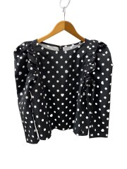 画像：トップス/--/ポリエステル/BLK/ドット/RMTB-1223S