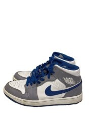 画像：AIR JORDAN 1 MID_エアジョーダン 1 ミッド/26cm/BLU/レザー