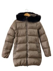 画像：ロングダウンジャケット/40/ナイロン/BEG/D.037.00/1057