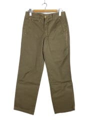 画像：ストレートパンツ/コットン/ベージュ/無地