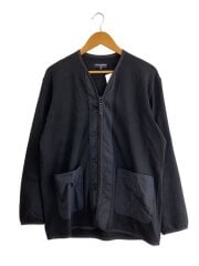 画像：カーディガン(厚手)/S/コットン/NVY/無地/HK-T004