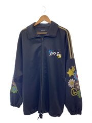 画像：LAZY GOD/ジャケット/ジャージ/ポリエステル/ブラック/無地