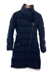 画像：ロングダウンジャケット/38/ポリエステル/ネイビー/G34692S/ベルト欠品