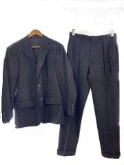 画像：チョークストライプ/セットアップ/ウール/ブラック/SR-RK-CW-0813