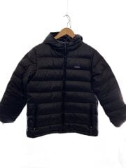 画像：Boys Hi Loft Down Sweater Hood/XL/ポリエステル/ブラック/68207/キッズXL