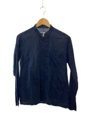 画像：長袖シャツ/XS/リネン/ネイビー