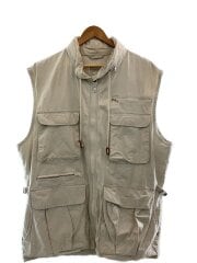 画像：フィッシングサファリベスト/XL/コットン/ベージュ/無地/20006