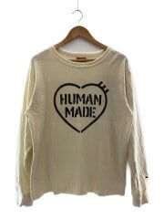 画像：長袖Tシャツ/XL/コットン/IVO/プリント/HM29SC018