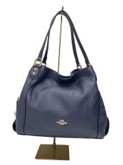 画像：ショルダーバッグ/レザー/NVY/無地