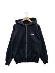 画像：ジップパーカー/M/コットン/BLK/101253012004