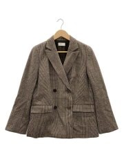 画像：テーラードジャケット/1/ポリエステル/BRW/チェック/FWFJ244045/24aw