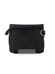 画像：2つ折り財布/レザー/BLK/メンズ