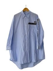 画像：Oversized shirts/シャツワンピース/M/コットン/BLU/S52CT0609