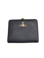 画像：オーブ/2つ折り財布/PVC/BLK/無地/レディース/51010049-42143