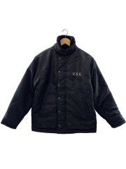画像：ヒューストン/51459/NYLON N-1 DECK JACKET/フライトジャケット/L/ナイロン/BLK//