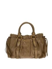 画像：ハンドバッグ/レザー/IVO/無地