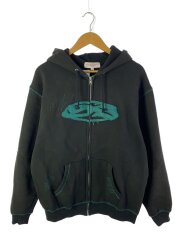 画像：ジップパーカー/XL/コットン/BLK/YS-0075