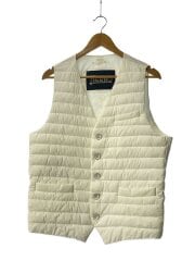 画像：ダウンベスト/50/ナイロン/WHT/無地/pc0039u-19288-1005/ナイロンインナ