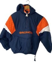 画像：ダウンジャケット/M/コットン/NVY/無地