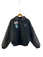 画像：スタジャン/XL/ウール/BLK/無地