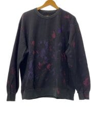 画像：スウェット/L/コットン/BLK/総柄/GL399