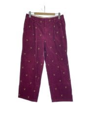 画像：フォックス刺繍/コーデュロイパンツ/L/BRD/総柄