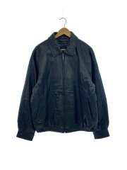 画像：レザージャケット・ブルゾン/L/羊革/BLK/無地