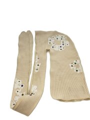 画像：Rhinestone Durag/ドゥーラグ/ヘッドウェア/コットン/CRM/無地/メンズ