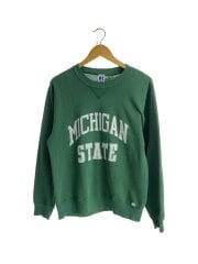画像：90s/USA製/前V/スウェット/M/コットン/GRN/プリント