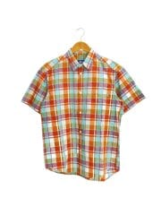 画像：90s/USA製/OLD STUSSY/紺タグ/半袖シャツ/M/コットン/ORN/チェック