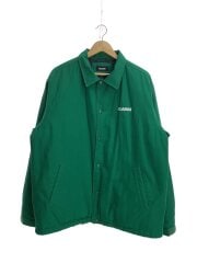 画像：コットンダックコーチジャケット/中綿/XL/コットン/GRN/無地/101229021002