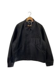 画像：レザージャケット・ブルゾン/L/フェイクレザー/BLK/125k1084200