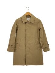 画像：SOUTIEN COLLAR COAT/ステンカラーコート/XS/コットン/BEG/無地/SUBF700