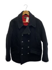 画像：ピーコート/L/ウール/BLK