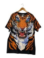 画像：90s/トラ/USA製/両シングルステッチ/Tシャツ/XL/コットン/アニマル