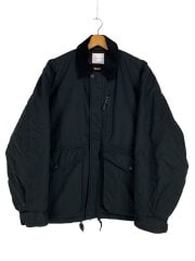 画像：ハンティングジャケット/M/コットン/ブラック/無地/233-1509