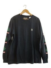 画像：長袖Tシャツ/L/コットン/ブラック/high times/使用感有//