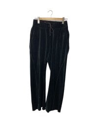 画像：ベロアジャージ 3Dワイドトラックパンツ/3/ベロア/BLK/無地/AP52-046