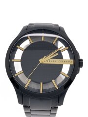 画像：クォーツ腕時計/アナログ/ステンレス/BLK/BLK/SS/AX2192