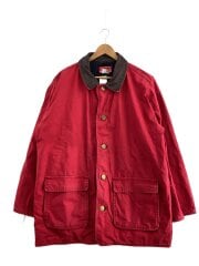 画像：ジャケット/M/コットン/RED/無地