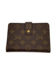 画像：ポルト・パピエ・ジップ_モノグラム・キャンバス/PVC/BRW/総柄/レディース