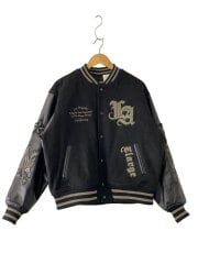 画像：25AW/VARSITY JACKET/ジャケット/M/ウール/BLK/101254021004/毛玉有//