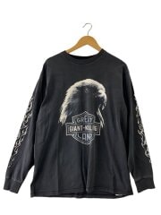 画像：greatLAndオリジナル/長袖Tシャツ/--/コットン/BLK/内タグ欠損//
