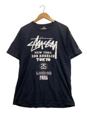 画像：Tシャツ/L/コットン/BLK/ワールドツアー/色褪せアリ//