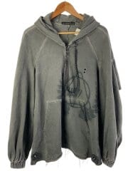 画像：ジップパーカー/--/コットン/GRY